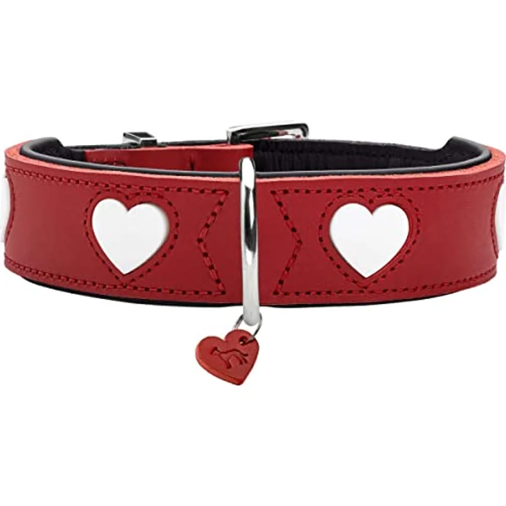 HUNTER Halsband Love Farbe rot/schwarz, Größe 55 – Bild 1