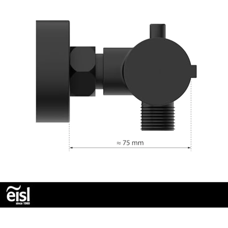 Eisl Duscharmatur CLAUDIO, Thermostat Mischbatterie mit Eco-Stopp-Funktion und Temperatursperre, verchromt – Bild 7