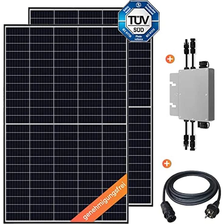 VESKA 920 W / 600 W Balkonkraftwerk Photovoltaik Solaranlage Steckerfertig WIFI Smart – Bild 1