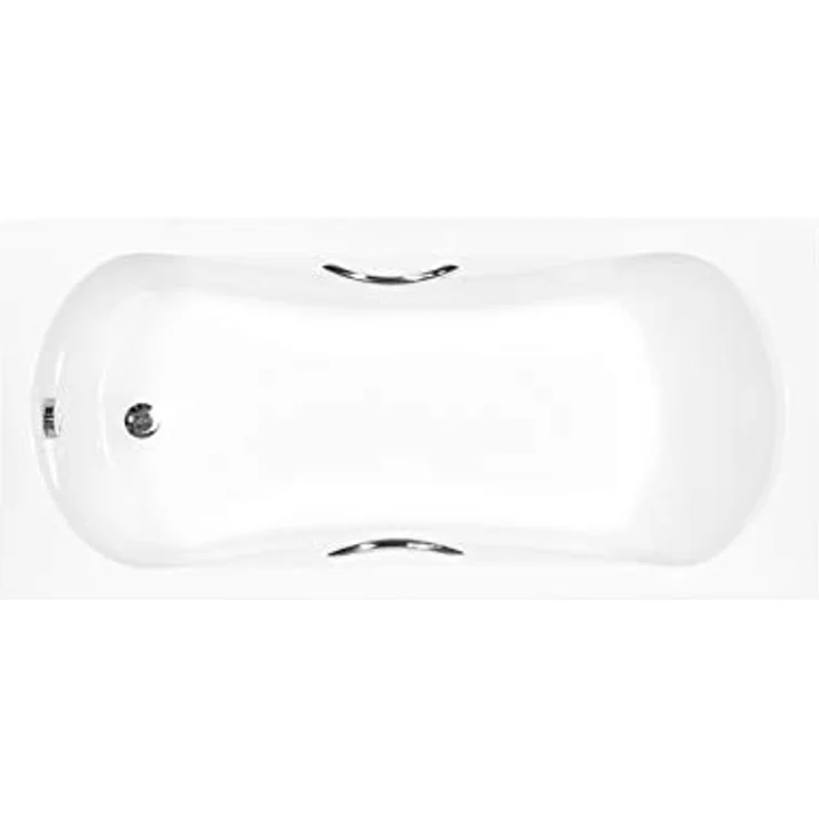 Besco BADLAND ARIA PLUS Badewanne, 170x70 cm, Weiß, Acryl mit Automatik Ablaufgarnitur, Komplettset mit Acrylschürze und Füßen, Made in EU – Bild 3