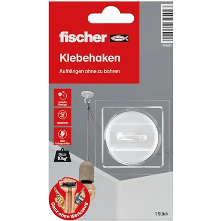 fischer GOW Klebehaken Haken, weiß – Bild 2