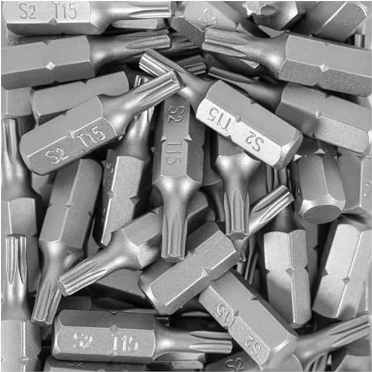 STIER TORX-Bit-Großpackung T 15, 50 Profi-Bits, 25 mm Länge, S2-Stahl, praktische Plastikbox, vielseitig einsetzbar – Bild 5