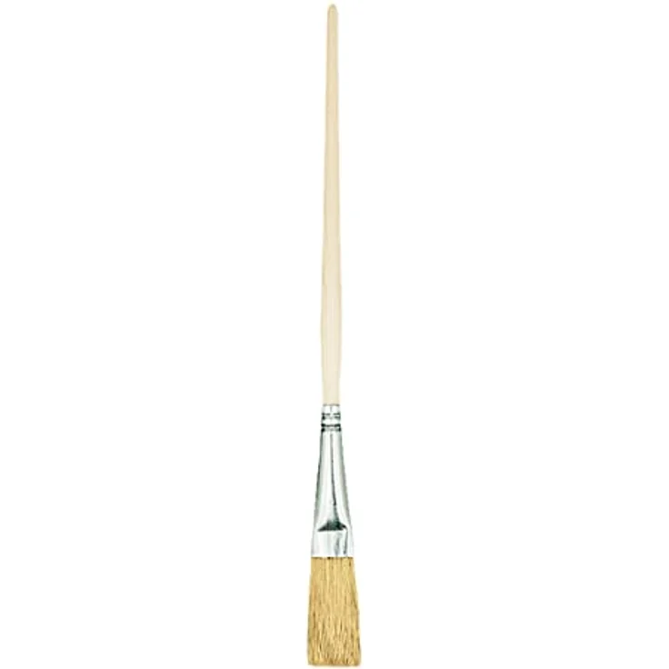M7 Set mit 6 Pinseln 3 flach 3 rund 0 "1,5" 2 "4" 6 "Serie 04 für Malerarbeiten mit Farben und Lacken gleichmäßige Abdeckung Naturborsten – Bild 5