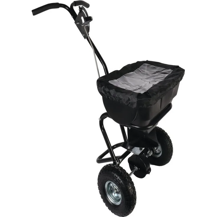 TALENTOOLS Streuwagen 25 Liter Streugutwagen, Grün
