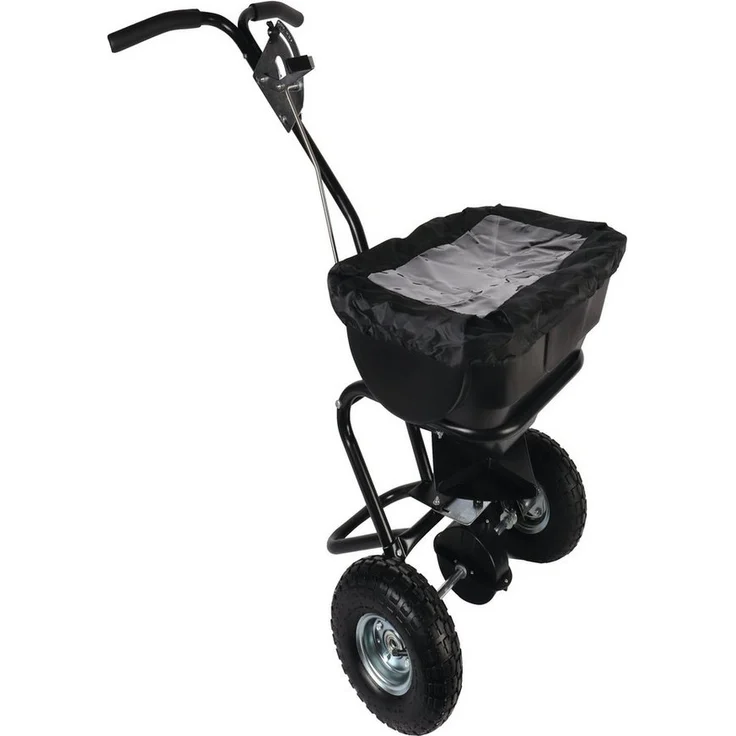 TALENTOOLS Streuwagen 25 Liter Streugutwagen, Grün