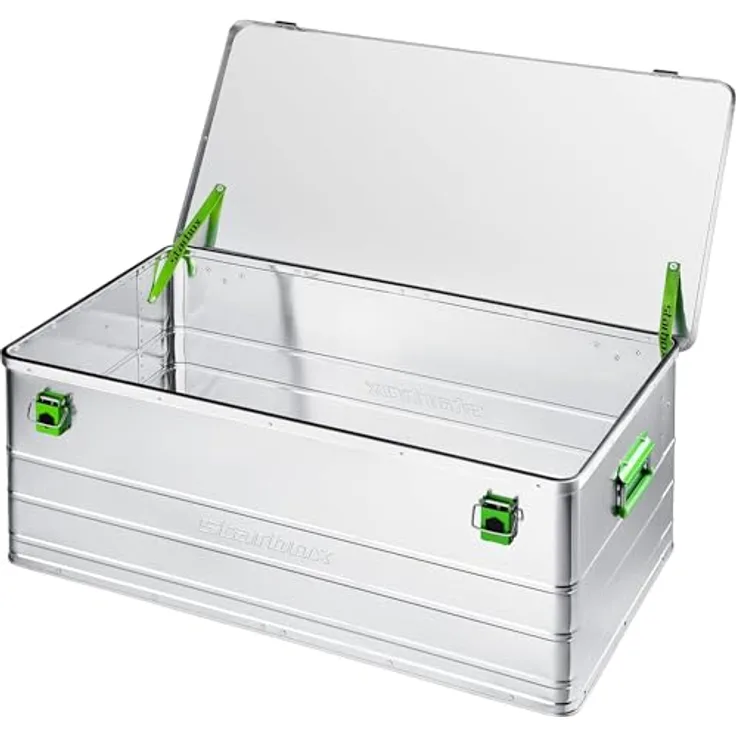 ALUTEC Aluminiumbox Starbox 140 (Inhalt 140 l, Innenmaße (LxBxH) 900 x 495 x 367 mm, staub-/spritzwassergeschützt, inkl. Fanbänder, Werkzeugbox, Aufbewahrungskiste, Gewicht 5,8 kg) 26140