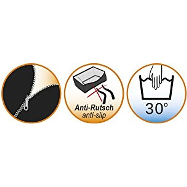 Nobby Tierbett Komfortbett Donut "NOVA", Softplüsch mit Wattefüllung, Handwäsche bis 30°C – Bild 2