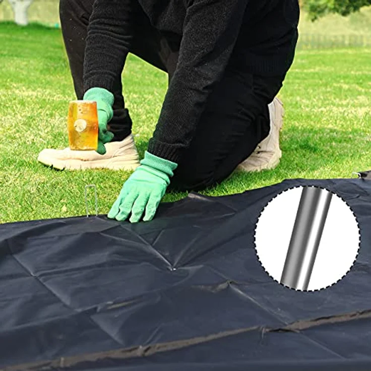 Erdnagel Ø 2,7mm Stahl verzinkt Erdanker Bodenanker 200er Set – Bild 9