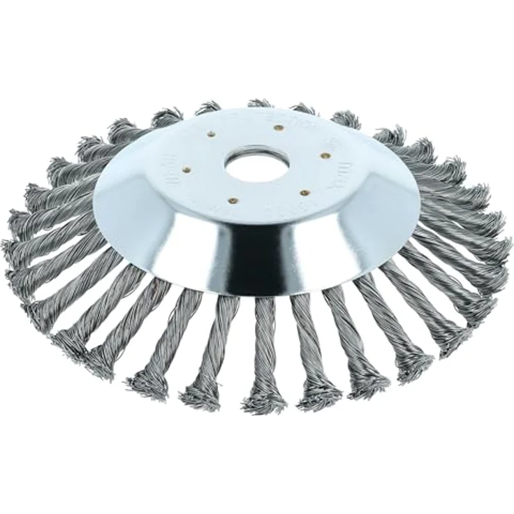 vhbw Unkrauthacke für Makita DBC CG430N, robuste Metall-Unkrautbürste mit 20 cm Durchmesser, silber – Bild 1