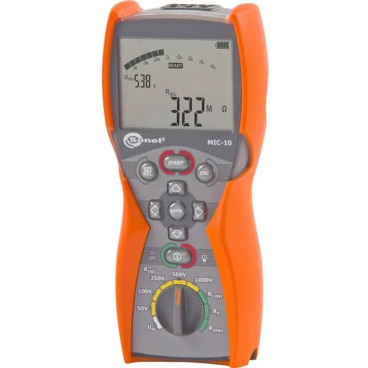 Sonel MIC-10 Isolationsmessgerät kalibriert (ISO) 50 V, 100 V, 250 V, 500 V, 1000V 10 G?