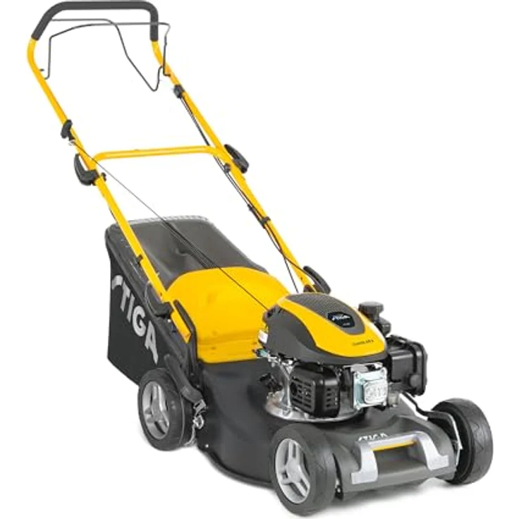 STIGA Benzinrasenmäher Combi 48 S, 46 cm Schnittbreite, 139 cm³ Benzinmotor, Radantrieb, inklusive Mulcheinsatz – Bild 2