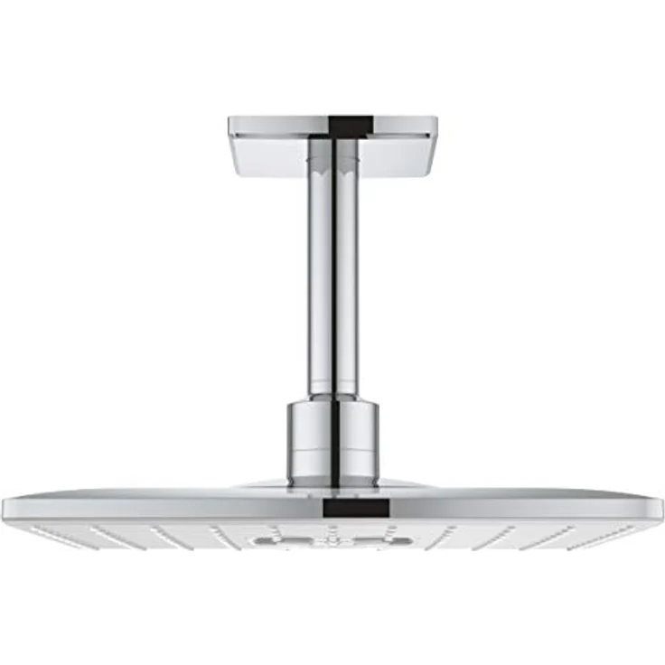 Grohe Rainshower SmartActive Kopfbrausen-Set 310 Cube, 31 x 31 cm, 25 l/min, Deckenmontage, Moonwhite/Chrom – Bild 1