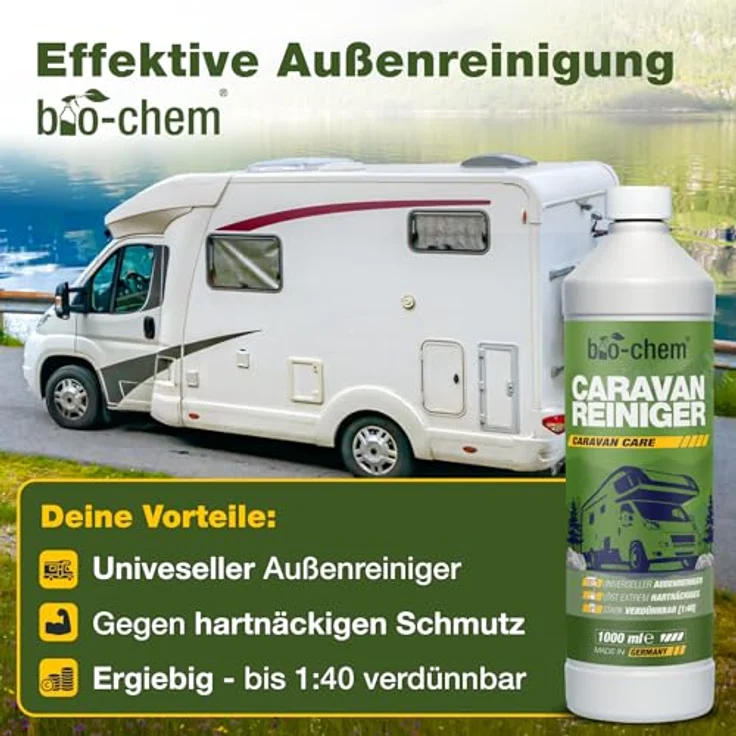 bio-chem Caravan Außenpflege BASIC-SET 3-teilig Allzweckreiniger (Bundle) - Kraftvolle Reinigung für Caravan, Wohnmobil, Wohnwagen (Made in Germany) – Bild 3