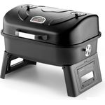 Guruss Holzkohlegrill mit Deckel Termostat Klappbarer Klein Smoker BBQ Grill, BxTxH: 52,5x41,5x30,4 cm Standgrill für Balkon, Camping, Outdoor