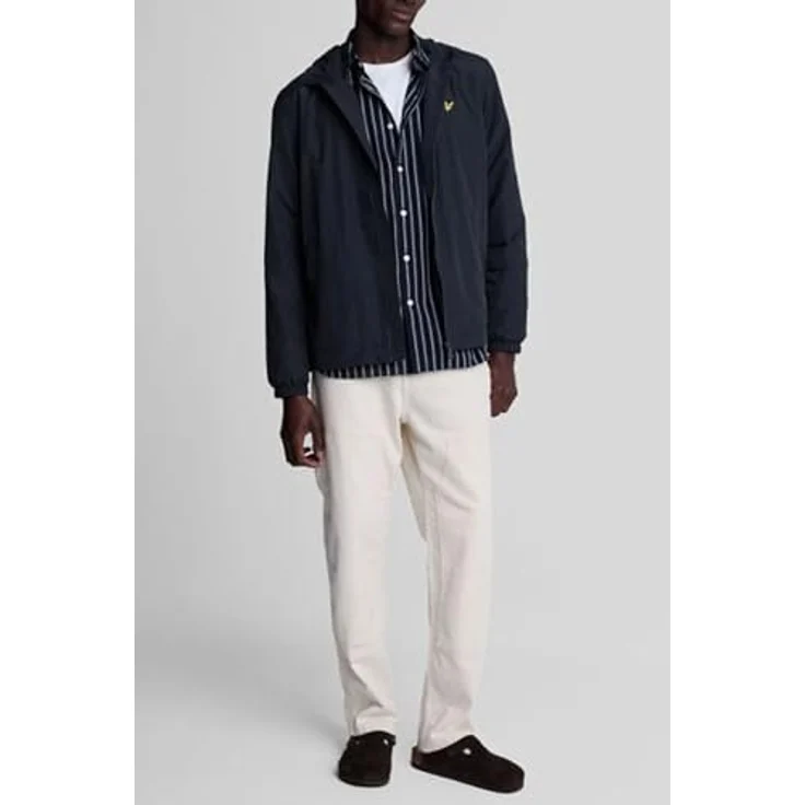 Lyle and Scott Zip Through Kapuzenjacke Herren, blau, XL, strapazierfähiger Materialmix, seitliche Eingrifftaschen, elastische Ärmelbündchen – Bild 4