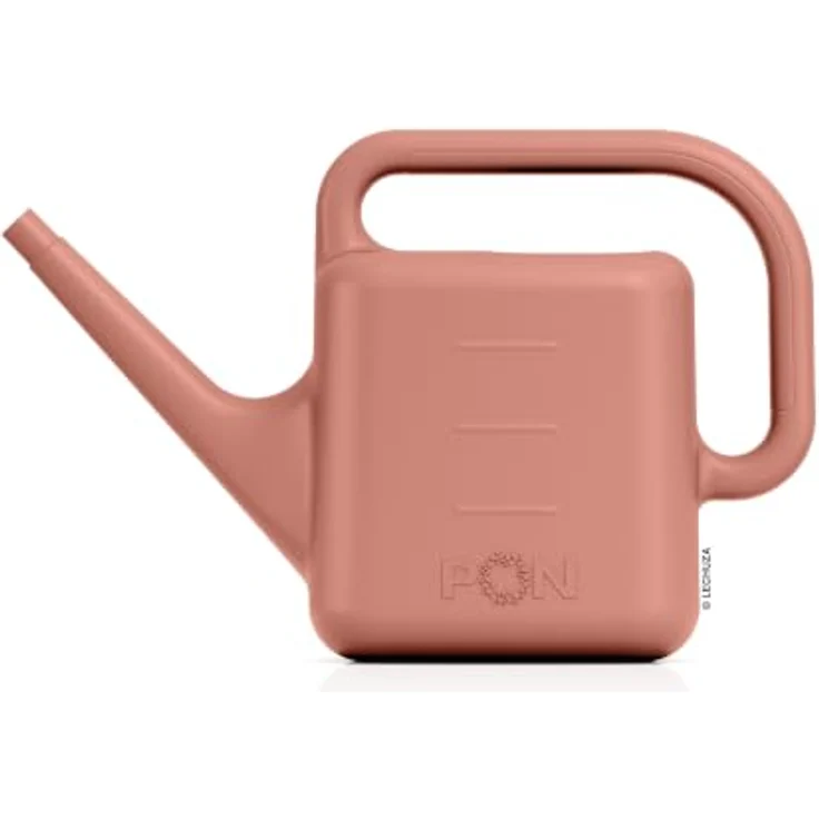 Lechuza® Gießkanne Moja, 10 L Kunststoff, korallrot, ergonomisches Design für einfaches Gießen – Bild 1