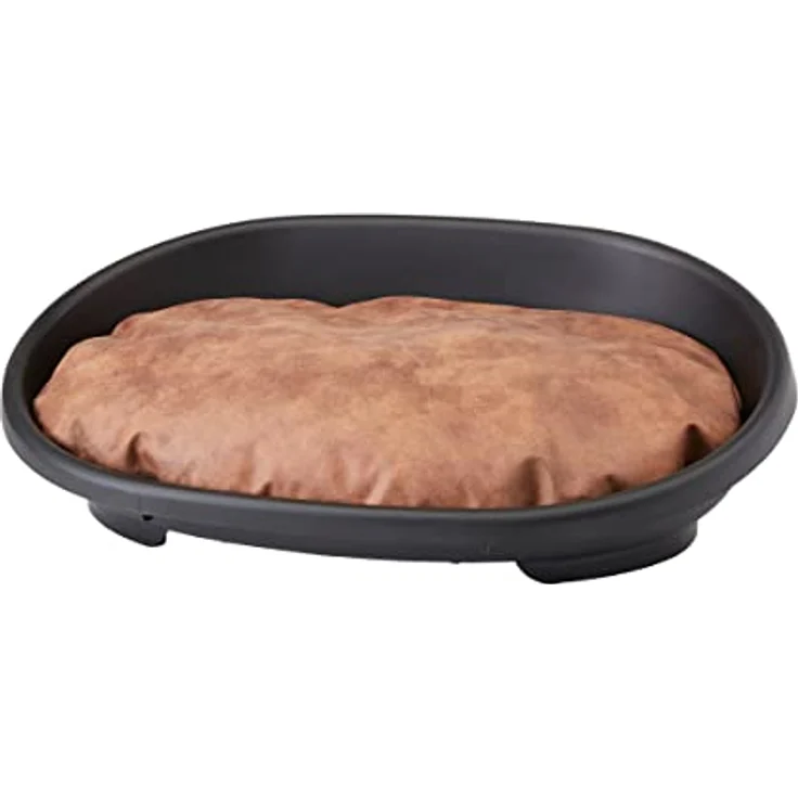 VADIGRAN Savic Hundebett, Snooze-Design, 80 x 56 x 25 cm, Größe L, Schwarz – Bild 2