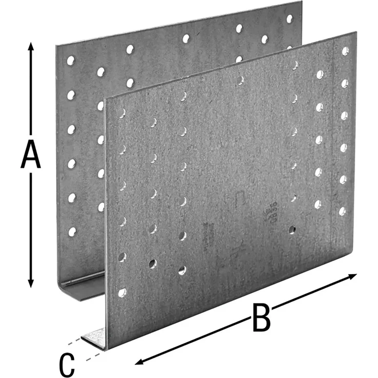 SIMPSON Gerberverbinder 140-B GERW, Feuerverzinkter Stahlholzverbinder für Pfetten und Durchlaufträger, Größe 140 mm, mit europäischer technischer Bewertung (ETA)