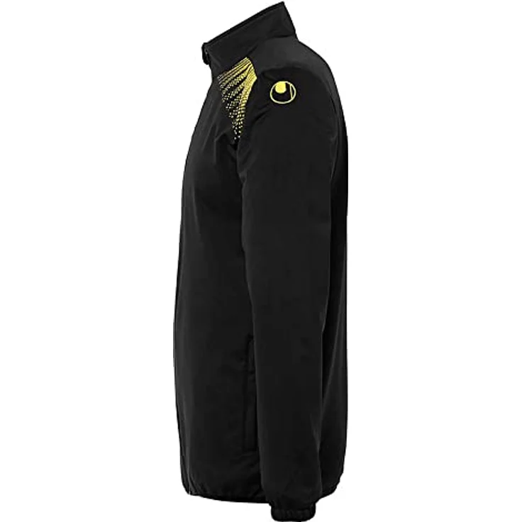 Uhlsport GOAL CLASSIC JACKE XXL schwarz/limonengelb, Arbeitsjacke mit kontrastfarbenem Innenkragen – Bild 4