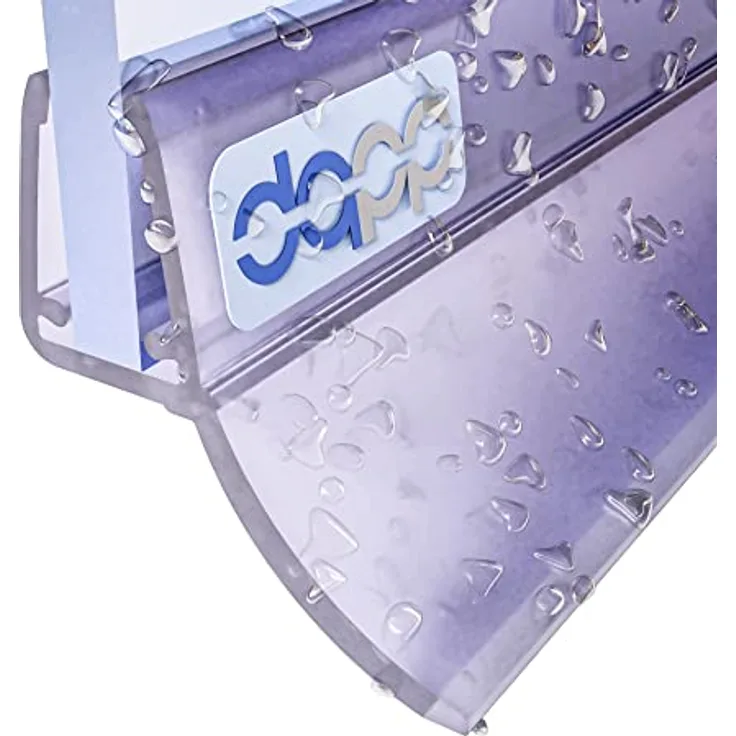 DQ-PP Duschdichtung 100cm, Dichtung für 6mm-8mm Glastür, wasserabweisend, transparent