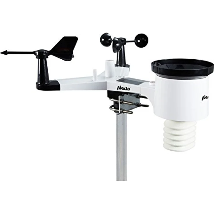 Alecto WEERSTATION WS-5500, WLAN Wetterstation mit Solarbetrieb, Schwarz, Integration mit Weather Underground, umfangreiche Messfunktionen – Bild 9