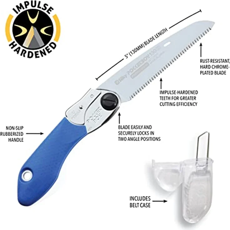 Silky Klappsäge Pocketboy 130mm blau/fein – Bild 4
