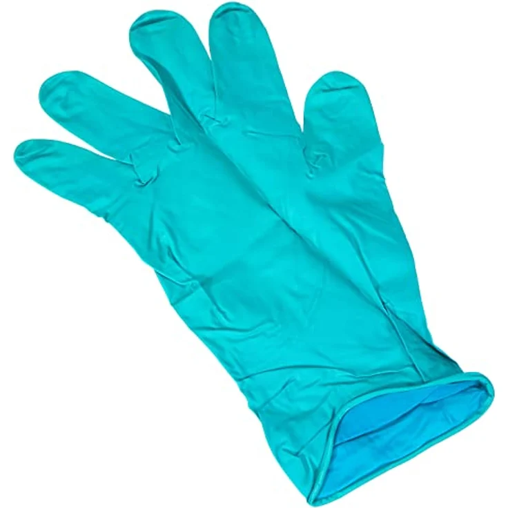 Ansell Microflex 93-260 Einmal-handschuhe aus Nitril, Chemikalien-beständig, Industrie-, Mechanik- und Heimwerkerbereich, Grün, XL 9.5-10, 6 Stück – Bild 2