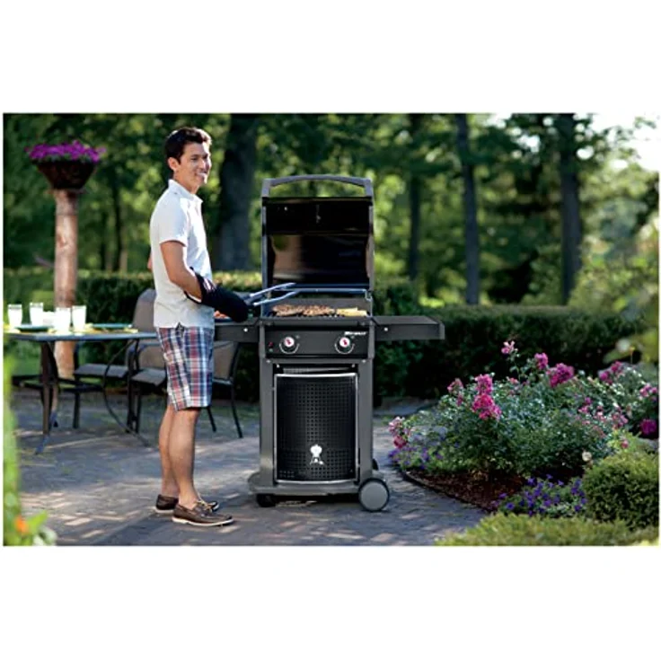 Weber Spirit E-220 Classic, Black Gasgrill, 2 Brenner, 6-8 Personen, Maße 159 x 129 x 80 cm – Bild 6