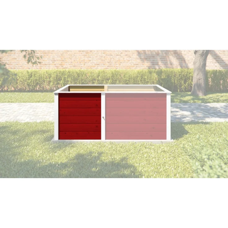 Ergänzungssatz Hochbeet Modular 21 mm rot, 67 cm – Bild 2