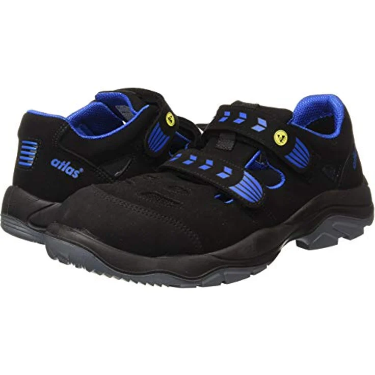 Atlas Schuhe TX 360 ESD, Arbeitsschuh mit Stahlkappe, schwarz/blau, Weite 10, antistatisch, öl- und benzinbeständig – Bild 7