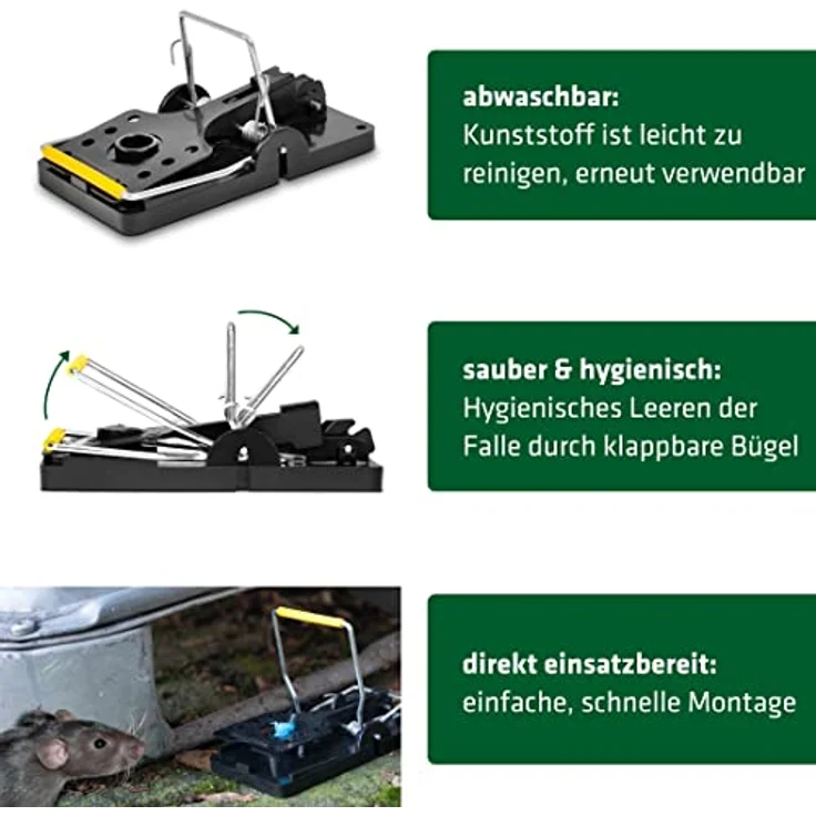 Gardigo rat trap Rattenfalle Lockstoff 5St. – Bild 2