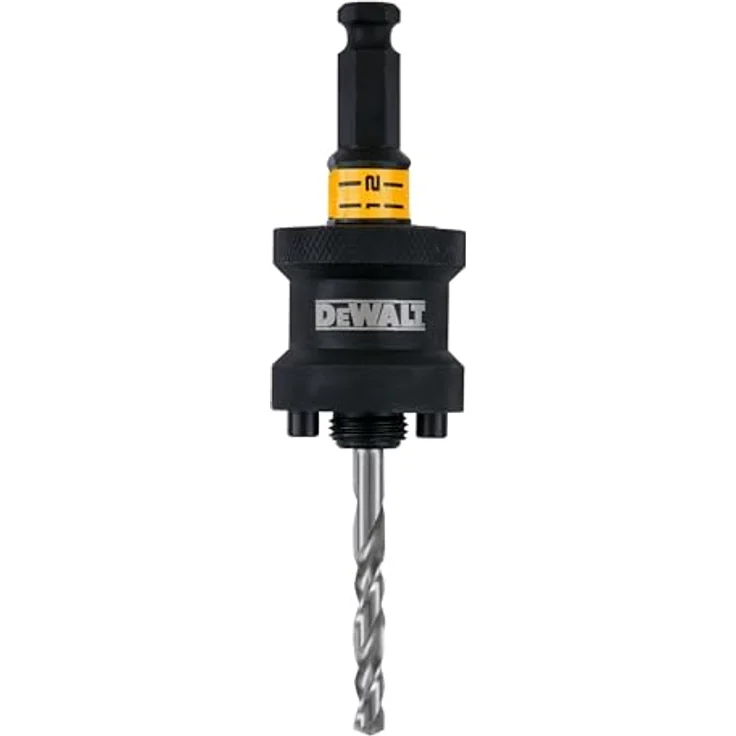 Dewalt Schnellwechselhalter rapid load® für Lochsägen 32-210 mm, inkl. HSS Mehrzweck-Zentrierbohrer 6,4x83 mm – Bild 2