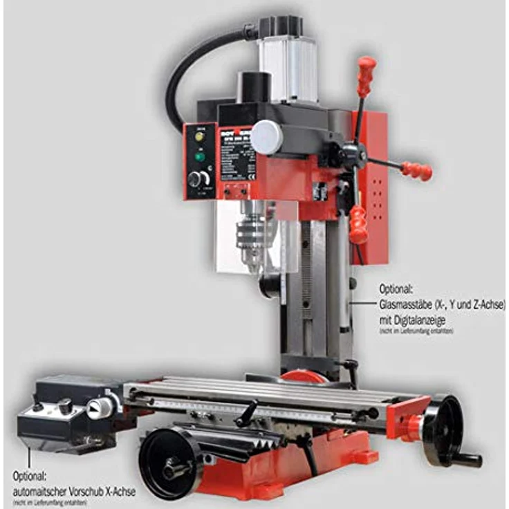 Rotwerk Fräsmaschine EFM200BL+, Bürstenloser Motor, 230V/500W, stufenlose Drehzahlverstellung, Blau – Bild 5