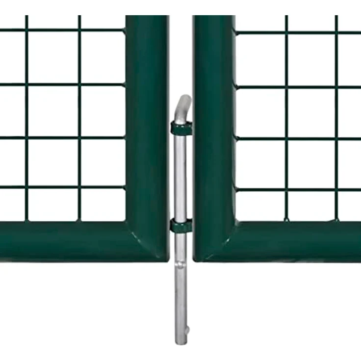 vidalXL Maschendrahtzaun Drahtzaun 289 x 75 cm 306 x 125 cm grün – Bild 5