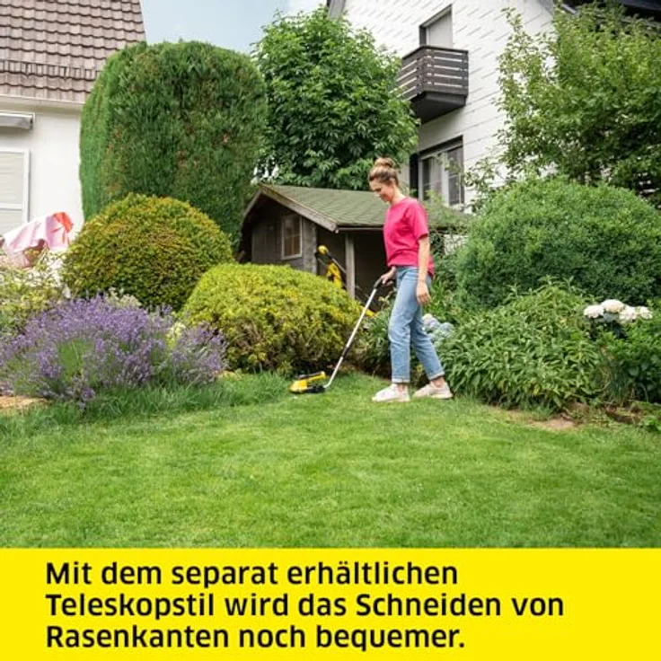 Kärcher GSH 4-4 Plus, Akkubetriebene 2-in-1 Heckenschere mit 11 cm Strauchmesser und 8 cm Grasmesser, Gelb/Schwarz – Bild 7