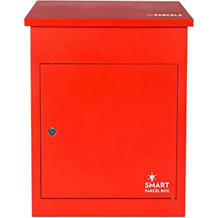 Smart Parcel Box SMART PARCEL BOX rot 44x35x58, zur Wandmontage, für Zuhause & Unternehmen, rostfrei & wetterfest – Bild 2