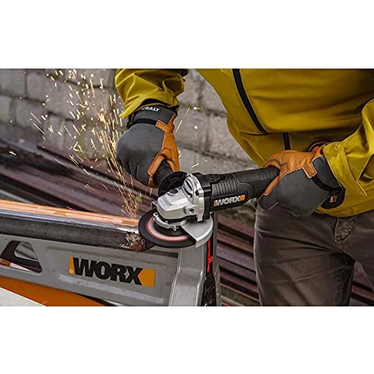 WORX WX812.9 Akku WinkelschleiferElektrische 20V Schleifmaschine mit bürstenlosem MotorZum Schleifen – Bild 2