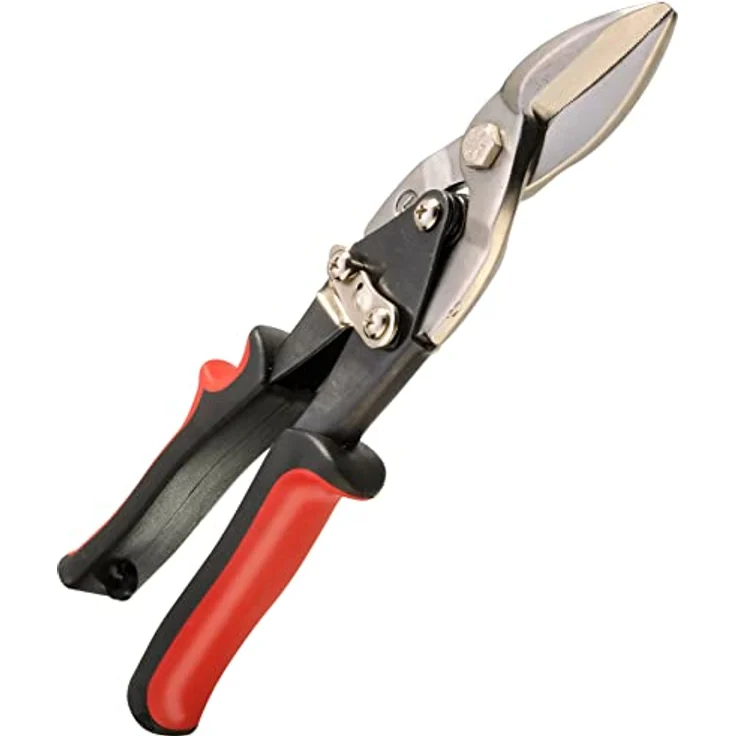 CFH Blechschere links schneidend, 51760, aus Chrom-Vanadium-Stahl mit ergonomischem Handgriff und selbstöffnenden Schenkeln – Bild 2