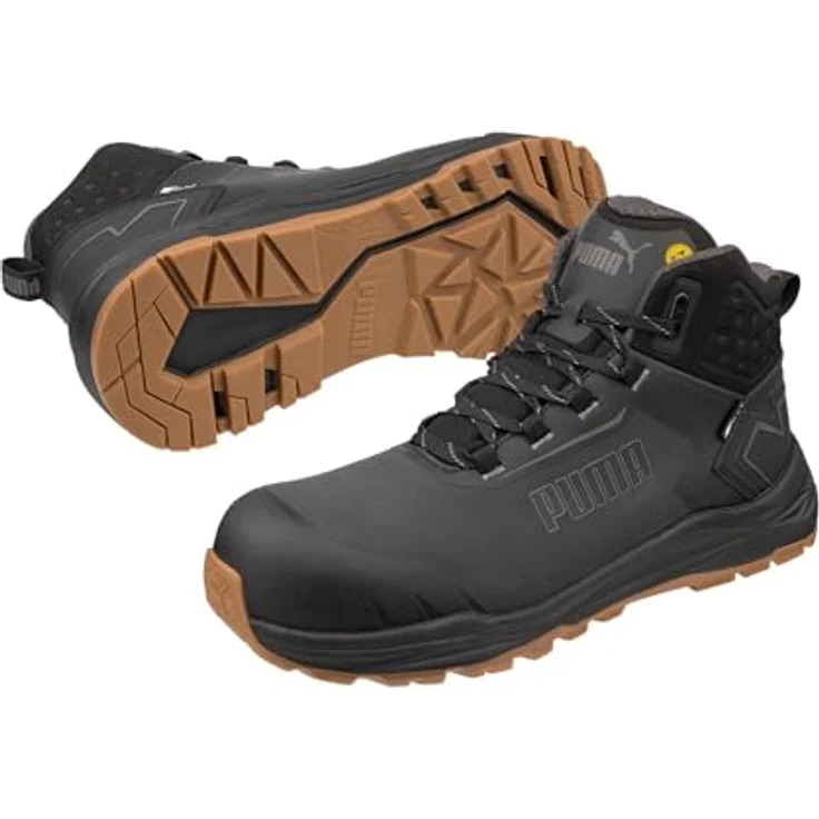 PUMA Safety FUSION CTX MID S7S ESD Sicherheitsschuh, wasserabweisend, mit Fiberglas-Zehenkappe und TRAIL PROTECT XTS-Sohle, Schwarz – Bild 3