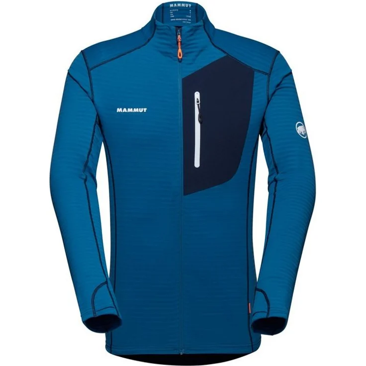 Mammut Fleecejacke Taiss Light ML Jacket Men, 4-Wege Stretchfleece, klettergurtkompatible Taschen, schwarz