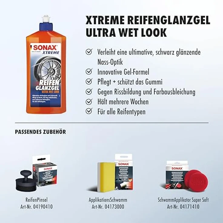 SONAX 02352410  XTREME ReifenGlanzGel 500 ml – Bild 3