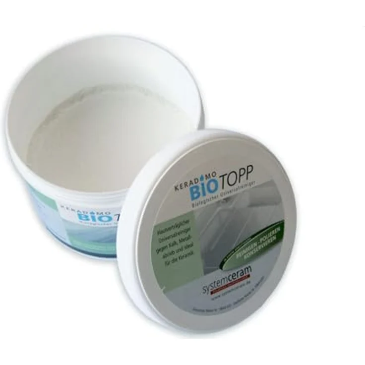 Systemceram BioTopp, Küchenreiniger für Keramikspülen ohne CleanPlus, 350 ml mit Schwamm – Bild 3