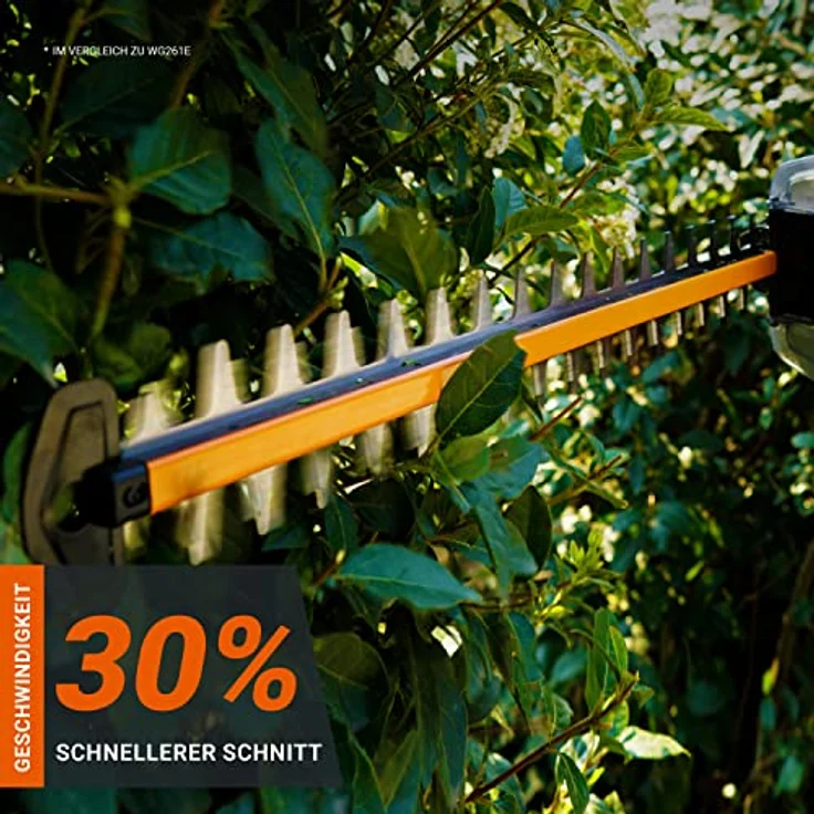 Worx Akku-Heckenschere WG263E.9 Nitro, 54 cm Schnittlänge, 27 mm Zahnabstand – Bild 2