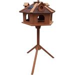 Vogelhaus ALPENZAUBER XXL Licht+Ständer Vogelfutterhaus Futterhaus Vogel Solar - Preisvergleich