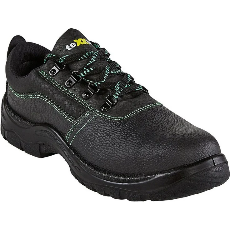 teXXor Nantes S2 Sicherheitsschuh, wasserabweisend, genarbtes Rindleder, schwarz