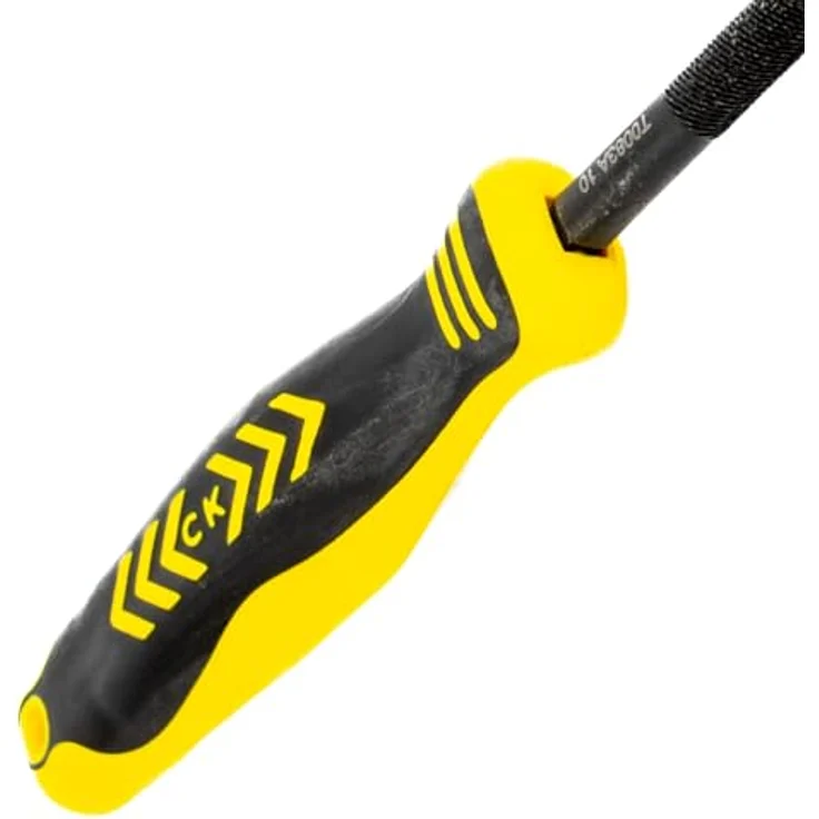 C.K Werkstattfeile, rund, 250 mm, CK T0083A 10, aus Kohlenstoffstahl mit ergonomischem Griff und Hieb 2 – Bild 2