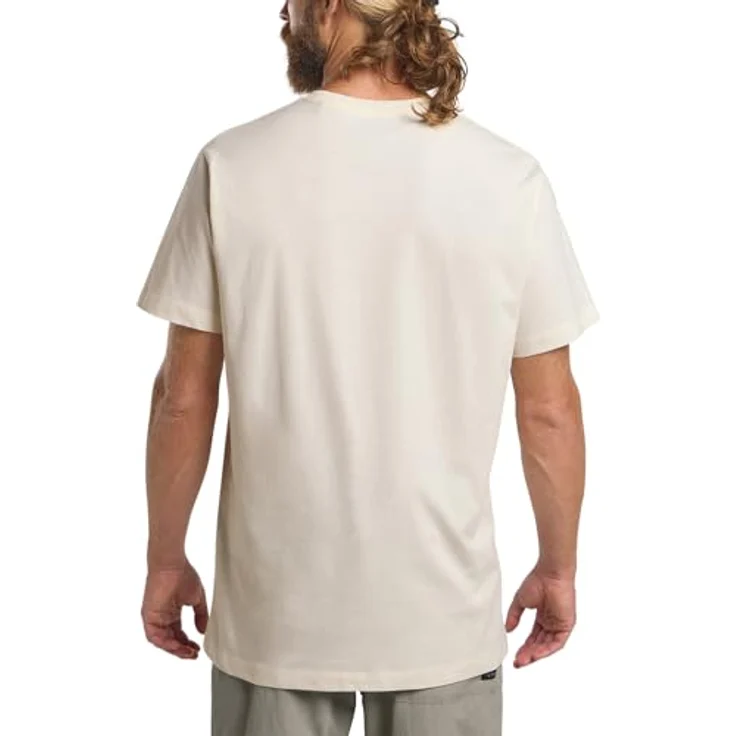 Jack Wolfskin Essential T M, Herren Shirt aus nachhaltigem Organic Cotton, atmungsaktiv, Weiss, (L) – Bild 2