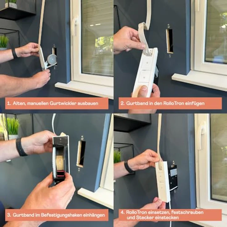 HOMEPILOT Gurtwickler Pure smart, Elektrischer Rollladenantrieb mit App-Steuerung, Unterputz, Nachrüstung, Made in Germany – Bild 4