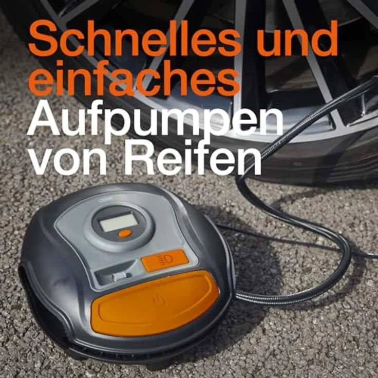 Osram OTI400, Digitaler Reifenfüller mit Hintergrundbeleuchtung und 5.5 bar Druck, inkl. Adapterkit – Bild 3