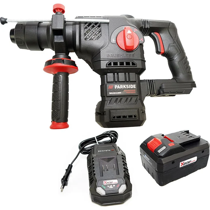 PARKSIDE PERFORMANCE® Akku-Bohrhammer 20V Akku Kombihammer PKHAP 2058 A1 im Transportkoffer, 20 V, max. 760 U/min, mit bürstenlosem Motor und Bluetooth-Funktion – Bild 1